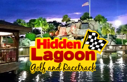 Enjoy mini golf and a race track at Hidden Lagoon in Panama City Beach FL.